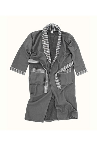 Limira 2'li Set Antrasit Pamuk 1 Bornoz L-xl 1 Çeyiz Havlu 50x90 2234 Antrasit