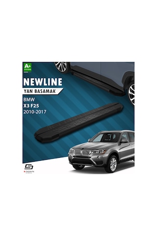 S-dizayn Bmw X3 F25 Newline Siyah Yan Basamak 193 Cm 2010-2017