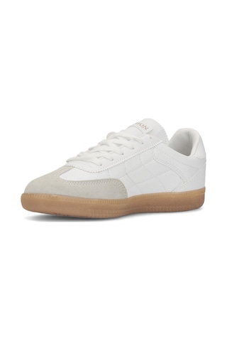 Günlük Unisex Sneaker Bağcıklı Dikiş Detaylı Oval Burun Tırtıklı Taban Hafir Spor Ayakkabı 353 Beyaz