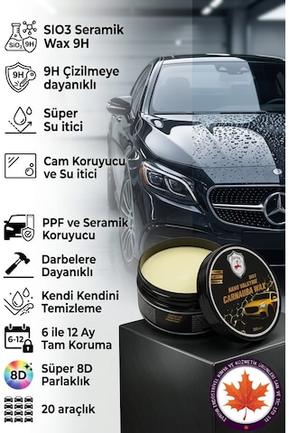 Sıo3 Nano Valkyrie Seramik Carnauba Wax 9h 200gr