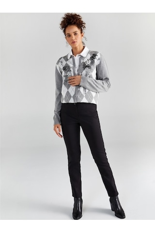 Faik Sönmez Kadın Slim Fit Klasik Pantolon B00052 Siyah