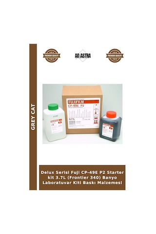 Delux Serisi Fuji Cp-49e P2 Starter Kit 3.7l Frontier 340 Banyo Laboratuvar Kiti Baskı Malzemesi