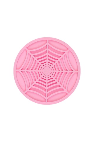 İçecekler İçin Silikon Örümcek Ağı Bardak Altlıkları, Pembe Pembe