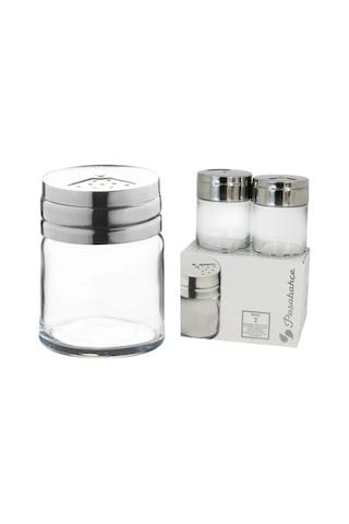 Paşabahçe Tuzluk Biberlik 43880 Metal Kapaklı Tuzluk 2' Lİ Beyaz