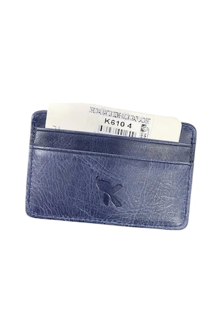 Karali Deri Oval Kartlık Dizme Küçük Crazy Lacivert K610-4 Lacivert