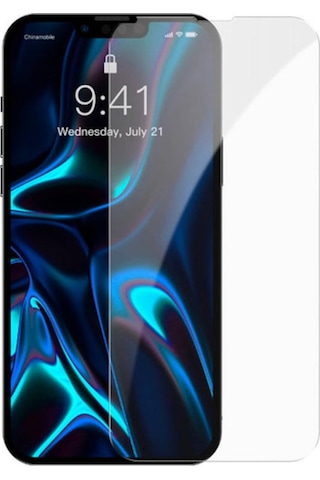 Baseus Apple Uyumlu iPhone 13 Mini 0.3Mm Tempered Full Cam Ekran Koruyucu Şeffaf
