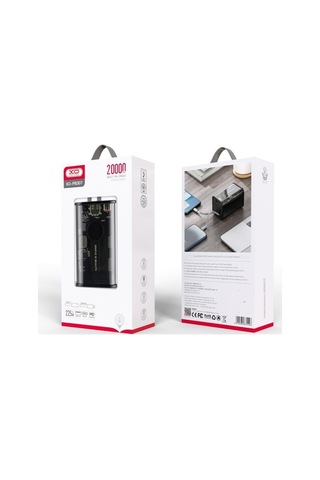 22.5w Hızlı Şarjlı Dahili Type-c Ve Lightning Kablolu 20000 Mah Yüksek Kapasiteli Powerbank Beyaz