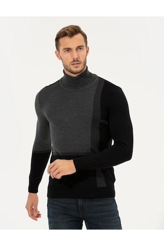 Pierre Cardin Erkek Gri Triko Kazak 50261176-vr024 Gri