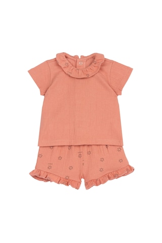 Chicco Kız Bebek Tişört Ve Şort Takımı 09101303000000 000045 Turuncu