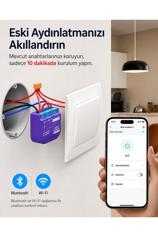 Akıllı Röle Anahtarı Tekli