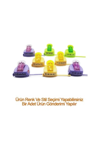 Bu-bu Şekilli Kenar Delgeç Çok Renkli