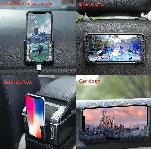 Çok Amaçlı Torpido Telefon Navigasyon Ve Şarj Standı Kahverengi