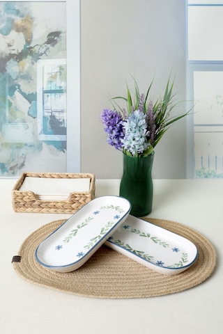 Keramika Daphne Noyan Kayık Tabak 26 Cm 2 Adet 22922 Çok Renkli