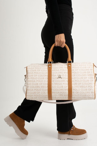 Mega Polo Unısex Hostes Valiz Seyahat Tatil Spor Hastane El Ve Omuz Çantası Kabin Valiz Çanta Kemik