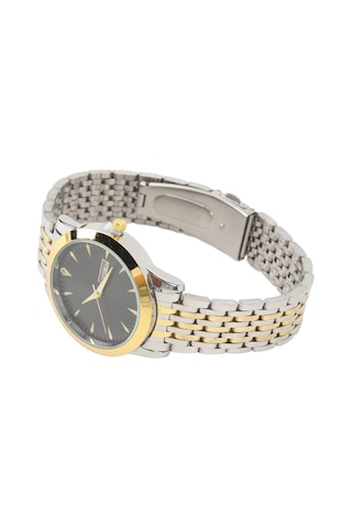 Xindoker Erkekler İçin Akıllı Kuvars Kol Saati, İki Takvimli, Su Geçirmez, Parlak İşlevli, Gümüş Renkli Çelik Kordon, İş Ve Günlük Kullanım Altın