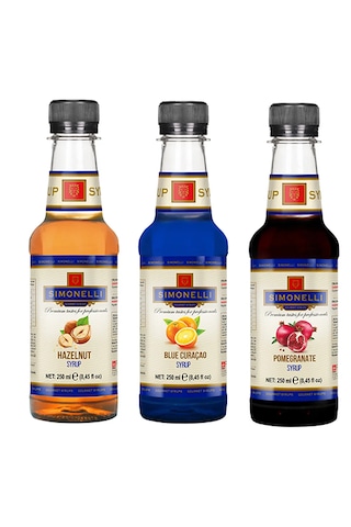 Simonelli Fındık + Turunç + Nar Kahve Kokteyl Şurubu 3 x 250 ML