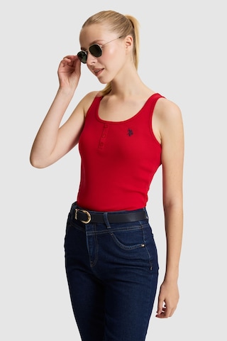 U.S. Polo Assn. U.s. Polo Assn. Kadın Kırmızı Tişört Basic 50321790-vr171 Basıc Kırmızı