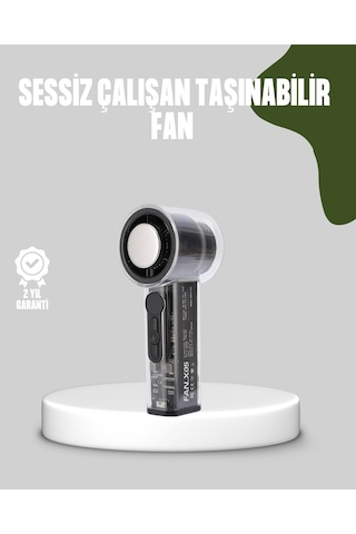 Northcity Dijital Ekranlı Şarjlı Mini Fan 100 Kademeli Hız Ayarı - Taşınabilir Sıcak Yaz İçin Serinlik