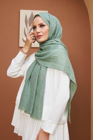 Bambu Kraş Şal Tesettür Giyim, Yüksek Kalite, Hafif, Rahat, Şık, Premium, Lux, Shawl, Scarf Mint Yeşili
