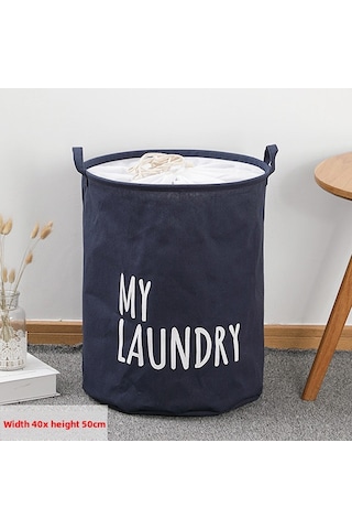 Skycity Büyük Kapasiteli Su Geçirmez Depolama Çanta - Yorgan, Giysi Ve Ev Eşyaları İçin Dayanıklı Kumaş, Sıkma Kordonlu Taşıma Ve Saklama Çantası Koyu Mavi Büyük Boy Büyük Boy Lacivert Naval