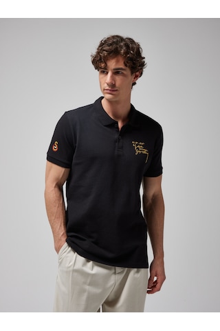 Gsstore Galatasaray Erkek Ata Polo T-shirt E251280 Siyah