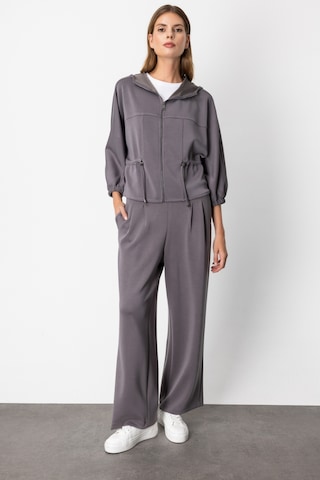 On Kadın Pile Detaylı Bol Paça Eşofman Altı 64703 Antrasit Antrasit