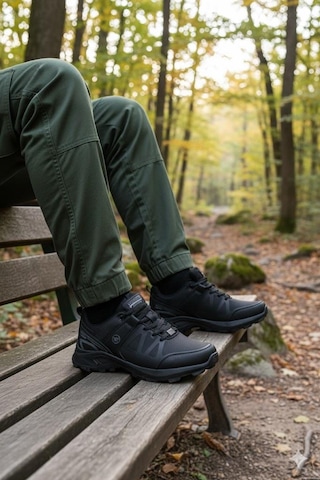Fort 2923 Wks Rahat Outdoor Trekking Ayakkabı Erkek Ayakkabı Siyah