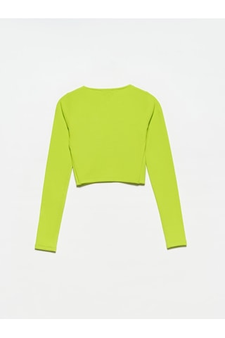 Dilvin 30111 Uzun Kollu Top-lime