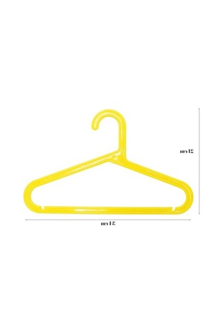Renkli Plastik Çocuk Askıları, 16'lı Paket, Slim Model 50cm