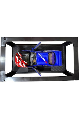 1:24 Metal Model Koleksiyon Araba Nissan Skyline Gt-r R34 Mavi Nısmo 19 Cm Döner Ön Tekerler
