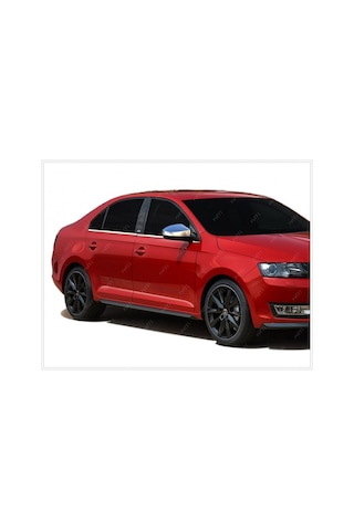 Skoda Rapid Krom Cam Çıtası 2012 üzeri 6 Parça Paslanmaz Çelik (Sedan)