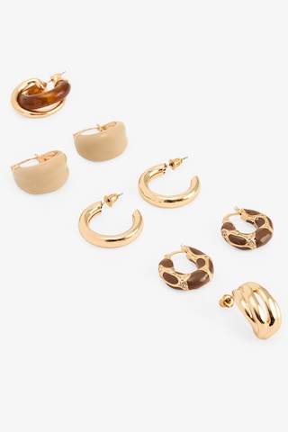 Penti Altın Rengi Alen 5li Küpe Seti Gold 82293925