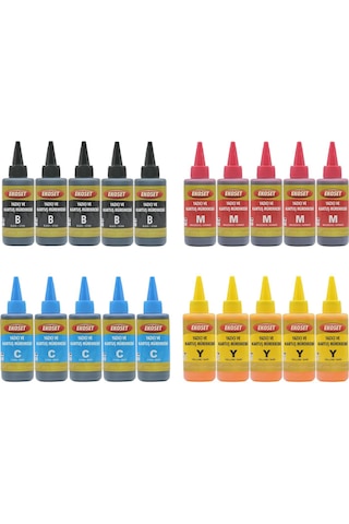 Ekoset Brother Dcp T300 T310 Uyumlu Mürekkep 4 Renk 4X500 ML