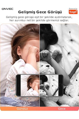 Onvec 2Gen Tuya Wifi Destekli 1080P Akıllı Kamera