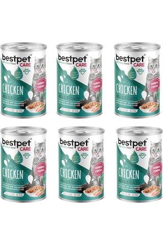 Bestpet Care Hairball Control Tavuklu Kedi Konservesi 400 Gr 6'lı Paket