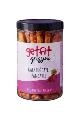 Glutensiz Ürünler Atölyesi Getfit Get Fit Karabuğdaylı Pancarlı Grissini 80 G