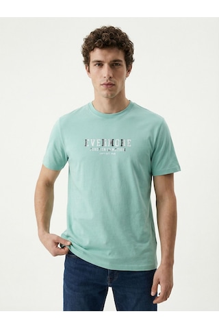 Regular Fit Erkek Tshirt K.kol Mint Yeşili