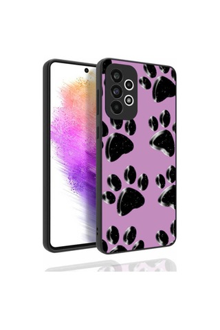 Samsung Uyumlu Galaxy A73 Kılıf Desenli Kamera Korumalı Parlak Zore Nora Kapak NO3