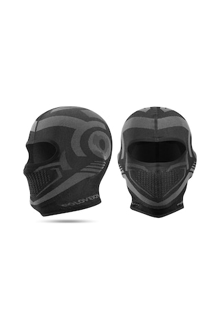 Aubyhe Siyah Tek Beden Bisiklet Ve Kayak Balaklavası - Isı Sağlar, Rüzgar Ve Toz Korur, Nemi Emici, Rahat Solunum Dtj01 Kısa Tip Siyah