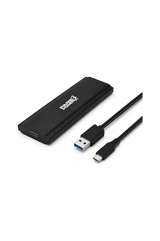 Lexroo Nvme M.2 Ssd Kutusu, Usb 3.0 Type-c, Siyah Ed-14