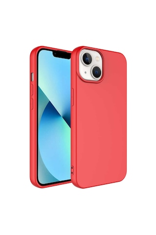 Apple Uyumlu iPhone 14 Tchs Mara Lansman Kılıf-kırmızı Kirmizi Kırmızı
