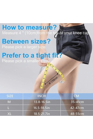 Dizlik, Patella Jel Pedli Ve Yan Yaylı Sabitleyicili Diz Kompresyon Kolu, Koşu İçin Tıbbi Diz Desteği, L