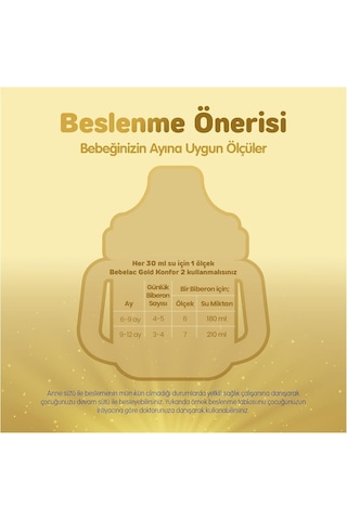 Bebelac Gold 2 Devam Sütü 350 G 6-12 Ay