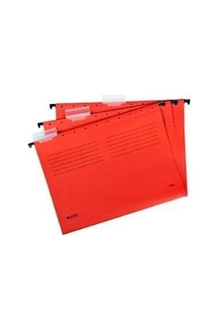 Leıtz 6515-25 Delta Askılı Dosya Telsiz Kırmızı 25 Adet