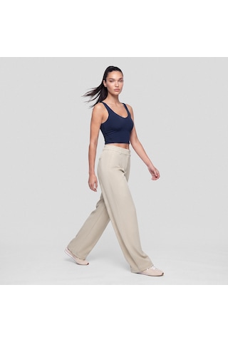 Qua Home Amara Kadın Wide Leg Pantolon Taş Çok Renkli