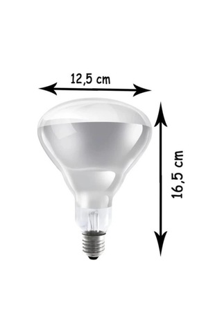 10 Adet 250w Kızılötesi İnfrared Isıtıcılı Hayvan Isıtma Ve Kuluçka Lambası Sarı Işık E27 Kalın Duy