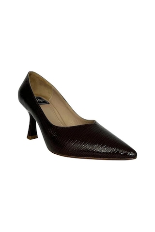 Kemal Tanca 868 53 Kadın Topuklu Stiletto Ayakkabı Kahverengi