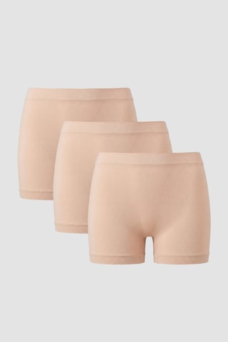 Arma Yıldız Kadın Dikişsiz Seamless Boxer 3'lü Paket Ten Ten 3