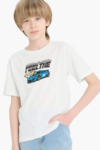 DeFacto Erkek Çocuk Bisiklet Yaka Baskılı Kısa Kollu Tişört F0176A825SMGN1273