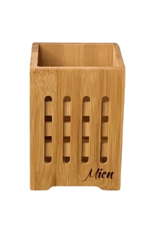 Mien Dayanıklı Bambu Delikli Kaşıklık -664